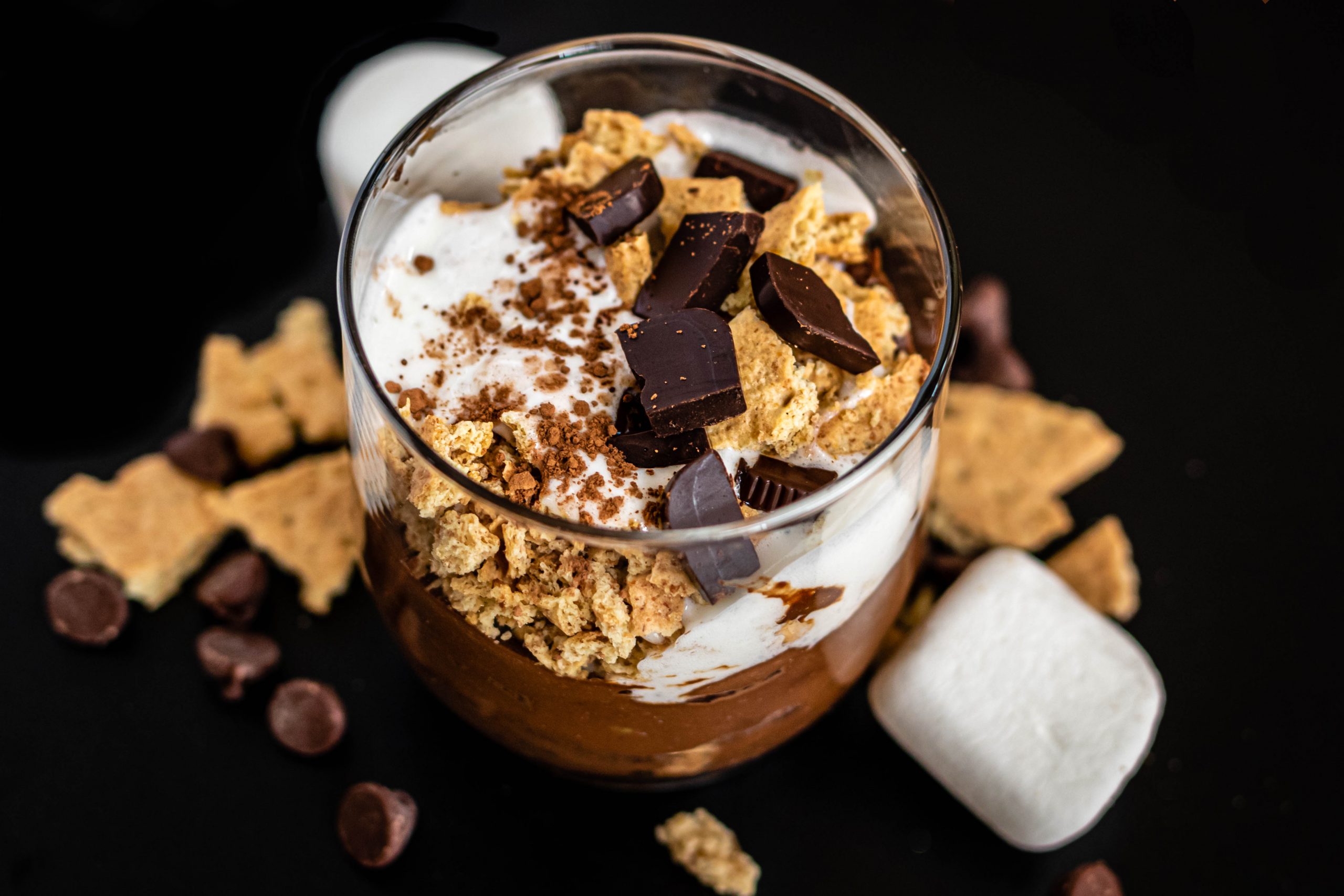 s'mores chocolate mug cake